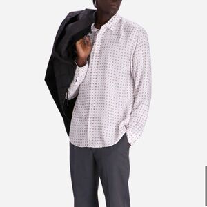 NWT HUGO BOSS Men's Roan Kent Button-Up Shirt Size M Slim Fit Stretch